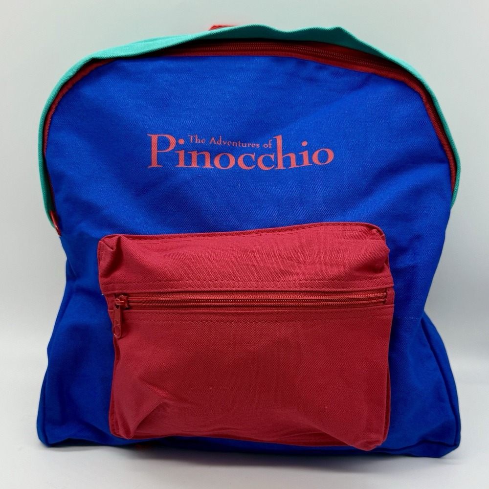 Rare Vintage The Adventures Of Pinocchio Backpack - NEW Old Stock Early 1990's